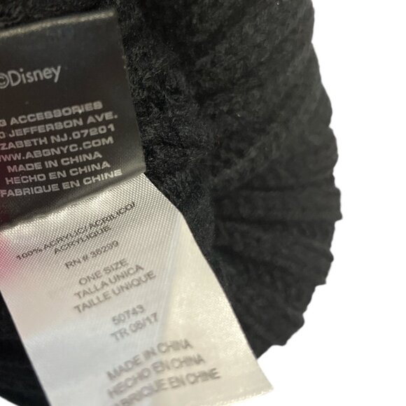 Disney Mickey Mouse Pom Pom Beanie Hat | Black Red White Knit | BoxLunch Exclusi - Picture 4 of 4